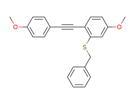 2-Benzylsulfanyl-4-methoxy-1-(4-methoxy-phenylethynyl)-benzene
