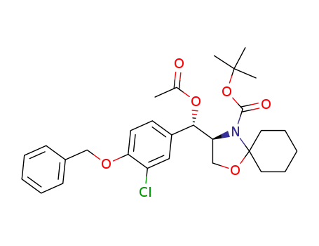 (2S,3S)-3-acetoxy-3-(4-benzyloxy-3-chlorophenyl)-2-tert-butoxycarbonylamino-1,2-cyclohexylidenepropan-1-ol