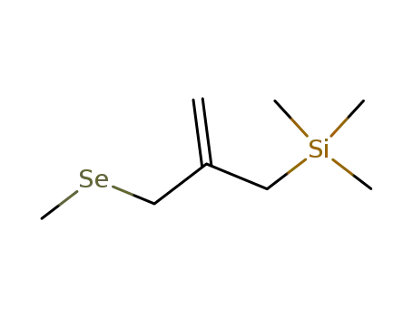 Molecular Structure of 163041-61-0 (Silane, trimethyl[2-[(methylseleno)methyl]-2-propenyl]-)