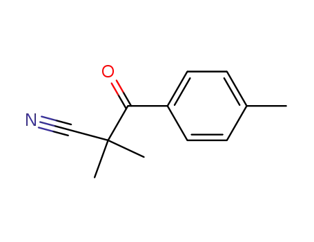 Molecular Structure of 118362-75-7 (2,2-dimethyl-3-oxo-3-(p-tolyl)propanenitrile)