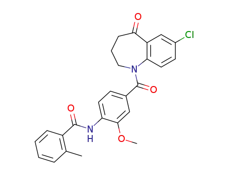 7-chloro-1-[3-methoxy-4-[(2-methylbenzoyl)amino]benzoyl]-5-oxo-2,3,4,5-tetrahydro-1H-1-benzazepine