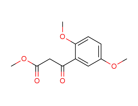 Molecular Structure of 1225553-37-6 (2,5-Dimethoxy-beta-oxobenzenepropanoic acid methyl ester)