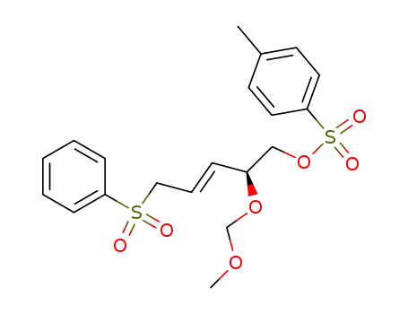 Molecular Structure of 527729-31-3 ((+)-(2S)-5-benzenesulfonyl-2-methoxymethoxy-1-tosyloxy-pent-3-ene)