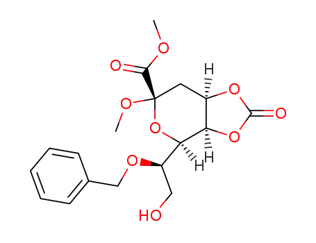 methyl (methyl 7-O-benzyl-4,5-O-carbonyl-3-deoxy-α-D-manno-oct-2-ulopyranosid)-onate