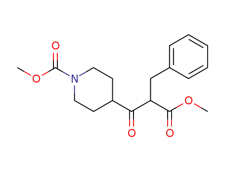 methyl 2-benzyl-3-(1-methoxycarbonyl-4-piperidyl)-3-oxopropionate