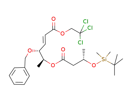 (E)-(4R,5S)-4-Benzyloxy-5-[(S)-3-(tert-butyl-dimethyl-silanyloxy)-butyryloxy]-hex-2-enoic acid 2,2,2-trichloro-ethyl ester