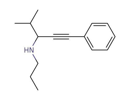4-methyl-1-phenyl-N-propylpent-1-yn-3-amine
