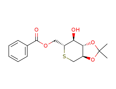 6-O-benzoyl-1,5-dideoxy-2,3-O-isopropylidene-5-thio-D-glucopyranose