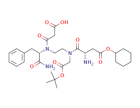 3-amino-<i>N</i>-<i>tert</i>-butoxycarbonylmethyl-<i>N</i>-{2-[(1-carbamoyl-2-phenyl-ethyl)-carboxyacetyl-amino]-ethyl}-succinamic acid cyclohexyl ester