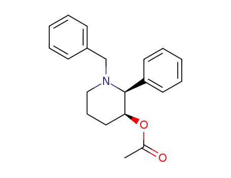 3-Piperidinol, 2-phenyl-1-(phenylmethyl)-, acetate (ester), (2S,3S)-
