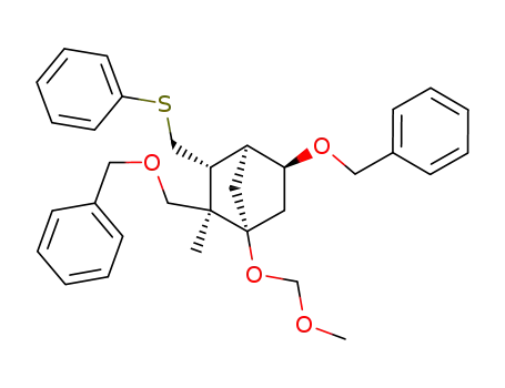 (1R,2R,3R,4S,5S)-5-Benzyloxy-2-benzyloxymethyl-1-methoxymethoxy-2-methyl-3-phenylsulfanylmethyl-bicyclo[2.2.1]heptane