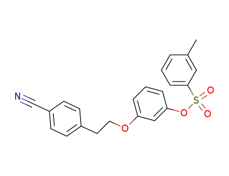 Molecular Structure of 372523-07-4 (toluene-3-sulfonic acid 3-[2-(4-cyanophenyl)ethoxy]phenyl ester)
