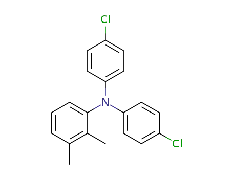 Molecular Structure of 1616092-86-4 (2,3-dimethyl-4',4-dichlorotriphenylamine)