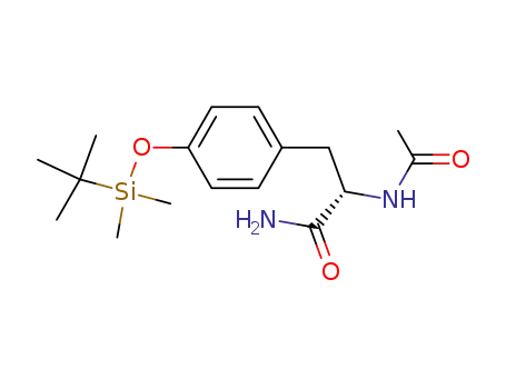 Molecular Structure of 503157-91-3 (N-α-acetyl-O-(tert-butyl(dimethyl)silyl)-L-tyrosinamide)