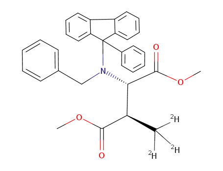dimethyl (2S,3R)-N-benzyl-N-(9-phenylfluoren-9-yl)-3-[2H<sub>3</sub>]methylaspartate