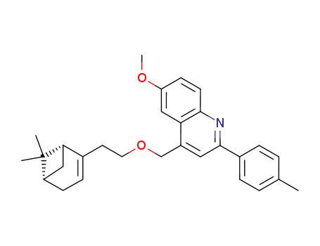 4-[2-((1R,5S)-6,6-Dimethyl-bicyclo[3.1.1]hept-2-en-2-yl)-ethoxymethyl]-6-methoxy-2-p-tolyl-quinoline