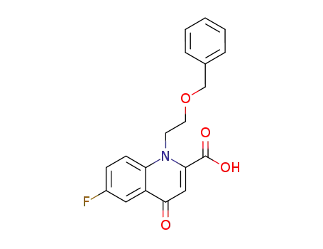 Molecular Structure of 353290-46-7 (1-(2-benzyloxy-ethyl)-6-fluoro-4-oxo-1,4-dihydro-quinoline-2-carboxylic acid)