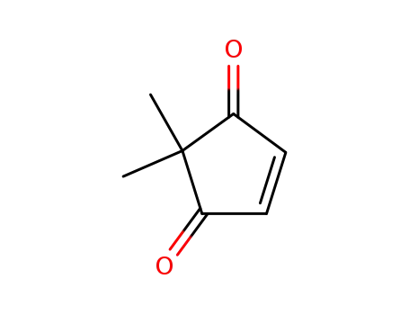 Molecular Structure of 26154-22-3 (4-Cyclopentene-1,3-dione, 2,2-dimethyl-)