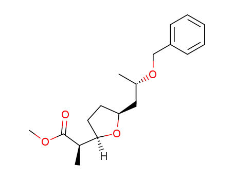 (R)-2-[(2R,5S)-5-((S)-2-Benzyloxy-propyl)-tetrahydro-furan-2-yl]-propionic acid methyl ester