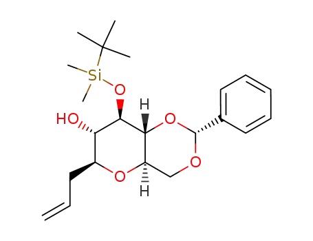 (1R,3R,6R,8S,9S,10R)-8-allyl-10-(tert-butyldimethylsilyloxy)-3-phenyl-2,4,7-trioxabicyclo[4.4.0]decan-9-ol