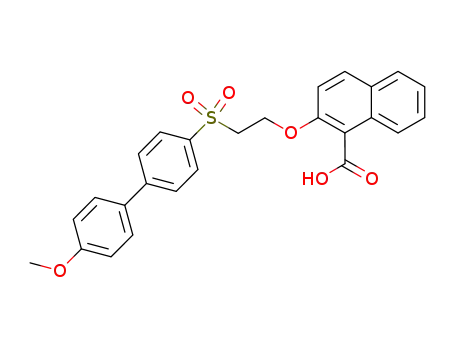 2-[2-(4'-methoxy-biphenyl-4-sulfonyl)-ethoxy]-naphthalene-1-carboxylic acid