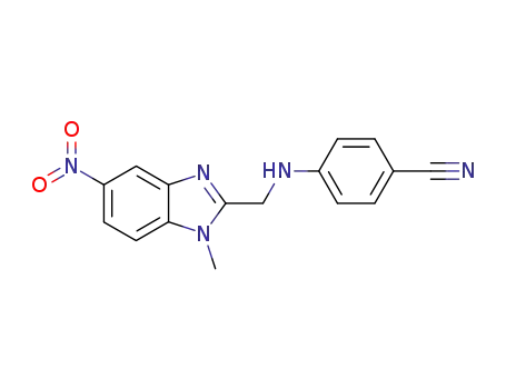 4-[(1-methyl-5-nitro-1H-benzoimidazol-2-ymethyl)amino]benzonitrile