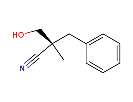 (R)-2-hydroxymethyl-2-methyl-3-phenylpropionitrile