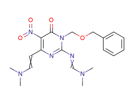 N'-[4-[(E)-2-(dimethylamino)ethenyl]-5-nitro-6-oxo-1-(phenylmethoxymethyl)pyrimidin-2-yl]-N,N-dimethylmethanimidamide