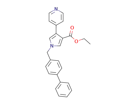 ethyl 1-(4-biphenylmethyl)-4-(4-pyridinyl)pyrrole-3-carboxylate