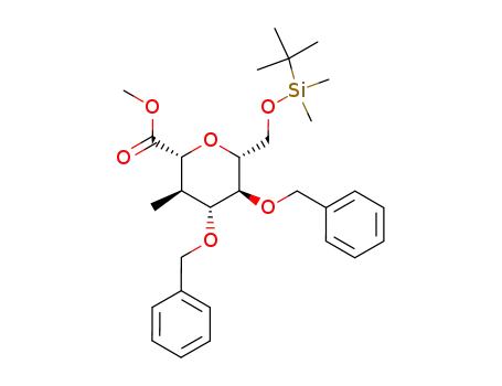 (2R,3R,4R,5S,6R)-4,5-Bis-benzyloxy-6-(tert-butyl-dimethyl-silanyloxymethyl)-3-methyl-tetrahydro-pyran-2-carboxylic acid methyl ester