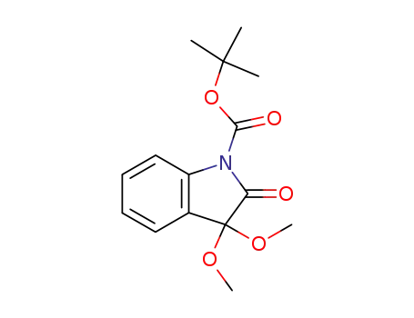 1H-Indole-1-carboxylic acid, 2,3-dihydro-3,3-dimethoxy-2-oxo-,
1,1-dimethylethyl ester