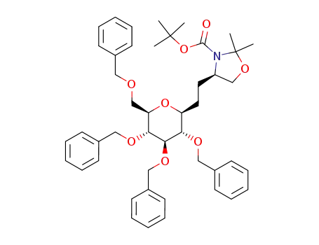 5,9-andhydro-6,7,8,10-tetra-O-benzyl-1,2-N,O-isopropylidene-2-(tert-butoxycarbonylamino)-2,3,4-trideoxy-D-erythro-L-talo-decitol