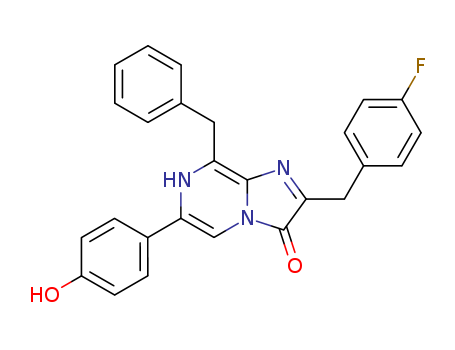 8-benzyl-2-[(4-fluorophenyl)methyl]-6-(4-hydroxyphenyl)-7H-imidazo[1,2-a]pyrazin-3-one