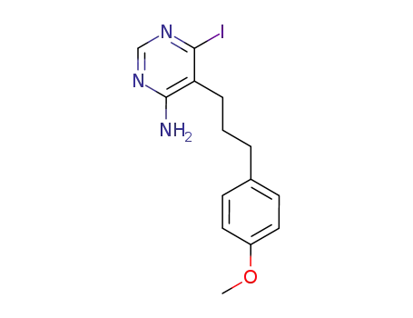 6-iodo-5-[3-(4-methoxy-phenyl)-propyl]-pyrimidin-4-ylamine