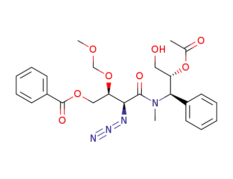 Butanamide,
N-[(1R,2R)-2-(acetyloxy)-3-hydroxy-1-phenylpropyl]-2-azido-4-(benzoyl
oxy)-3-(methoxymethoxy)-N-methyl-, (2S,3S)-