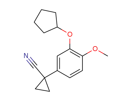 Cyclopropanecarbonitrile, 1-[3-(cyclopentyloxy)-4-methoxyphenyl]-