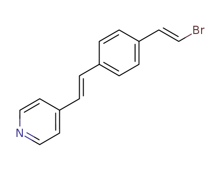 4-{(E)-2-[4-((E)-2-Bromo-vinyl)-phenyl]-vinyl}-pyridine