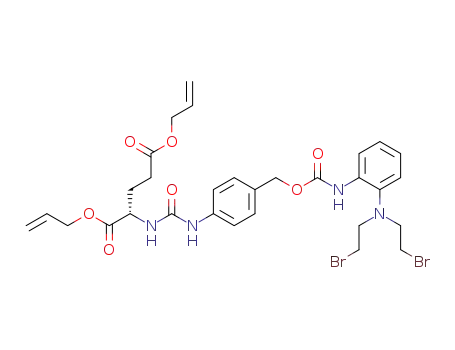 diallyl 4-{[2'-(N,N-bis(2''-bromoethyl)amino)phenyl]carbamoyloxymethyl}phenylcarbamoyl-L-glutamate