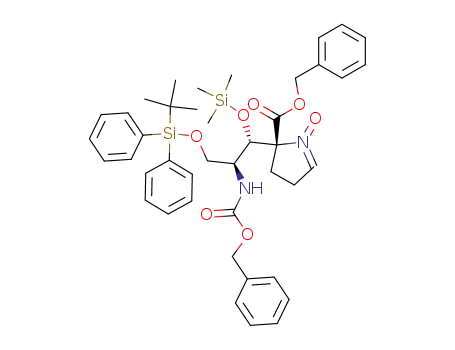 2-[2-benzyloxycarbonylamino-3-(<i>tert</i>-butyl-diphenyl-silanyloxy)-1-trimethylsilanyloxy-propyl]-1-oxy-3,4-dihydro-2<i>H</i>-pyrrole-2-carboxylic acid benzyl ester