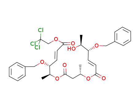 (E)-(4R,5S)-4-Benzyloxy-5-hydroxy-hex-2-enoic acid (S)-2-[(E)-(1S,2R)-2-benzyloxy-1-methyl-4-(2,2,2-trichloro-ethoxycarbonyl)-but-3-enyloxycarbonyl]-1-methyl-ethyl ester