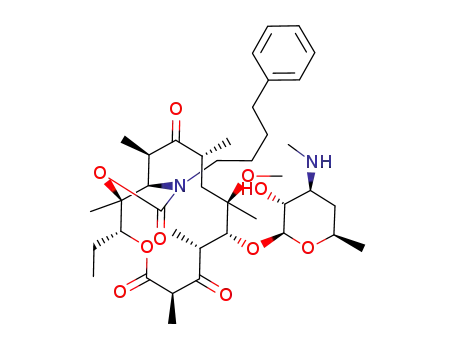 (3aS,4R,7R,9R,10R,11R,13R,15R,15aR)-4-Ethyl-10-((2S,3R,4S,6R)-3-hydroxy-6-methyl-4-methylamino-tetrahydro-pyran-2-yloxy)-11-methoxy-3a,7,9,11,13,15-hexamethyl-1-(4-phenyl-butyl)-octahydro-3,5-dioxa-1-aza-cyclopentacyclotetradecene-2,6,8,14-tetraone