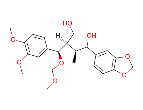 (1RS,2S,3R)-3-[(1R)-1-methoxymethoxy-1-(3,4-dimethoxyphenyl)methyl]-2-methyl-1-(3,4-methylenedioxyphenyl)-1,4-butanediol