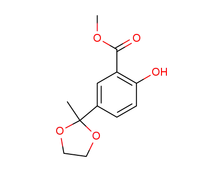 Molecular Structure of 467429-12-5 (2-[4-hydroxy-3-(methoxycarbonyl)phenyl]-2-methyl-1,3-dioxolane)