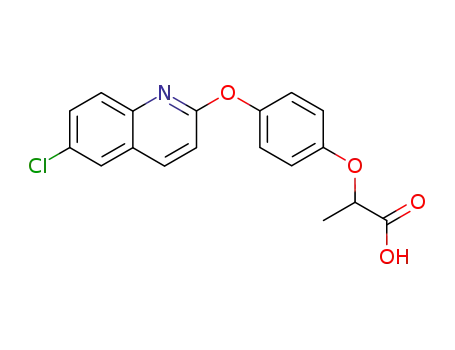 Propanoic acid, 2-[4-[(6-chloro-2-quinolinyl)oxy]phenoxy]-
