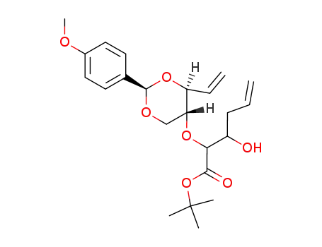 3-Hydroxy-2-[(2R,4S,5R)-2-(4-methoxy-phenyl)-4-vinyl-[1,3]dioxan-5-yloxy]-hex-5-enoic acid tert-butyl ester