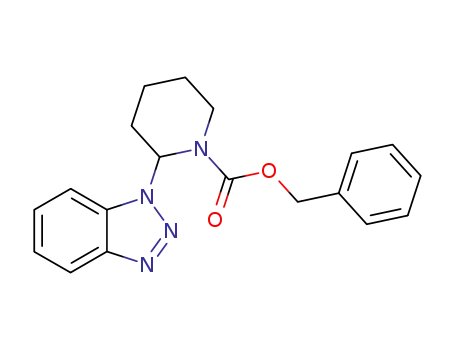 benzyl 2-benzotriazolylpiperidine-1-carboxylate
