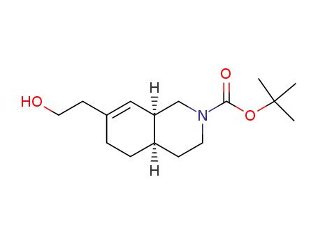 7-(2-hydroxy-ethyl)-3,4,4a,5,6,8a-hexahydro-1<i>H</i>-isoquinoline-2-carboxylic acid <i>tert</i>-butyl ester