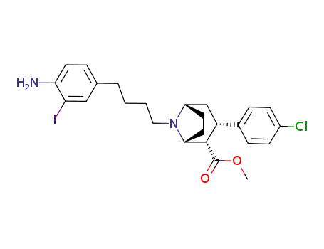 N-[4-(3-iodo-4-aminophenyl)butyl]-2β-carbomethoxy-3β-(4-chlorophenyl)tropane