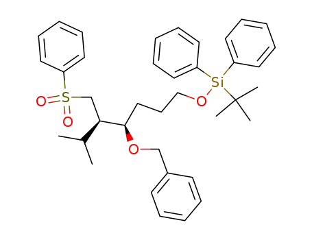 ((4R,5R)-5-Benzenesulfonylmethyl-4-benzyloxy-6-methyl-heptyloxy)-tert-butyl-diphenyl-silane