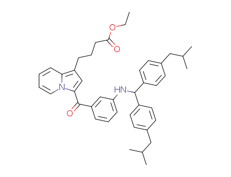 ethyl 4-[3-[3-[[bis(4-isobutylphenyl)methyl]amino]benzoyl]indolizin-1-yl]butyrate